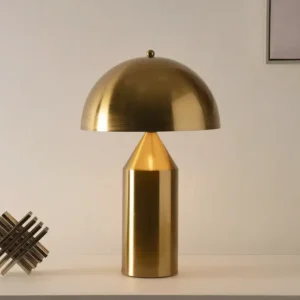 Avero metal table lamp gold 30x30x45cm