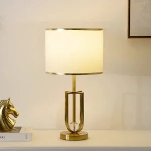 Avero metal table lamp gold 30x30x57cm