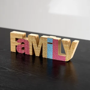 Auden wooden family accent 30X8.6X2.8cm
