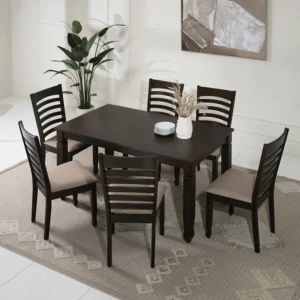 Bally 6 Seater Dining Set-Espresso