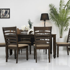 Bally 6 Seater Dining Set-Espresso