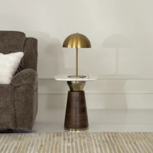 Barley Marble Top End Table