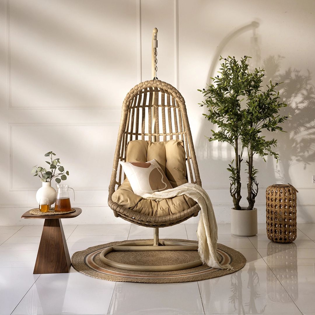 Bernice Swing Chair-Sand