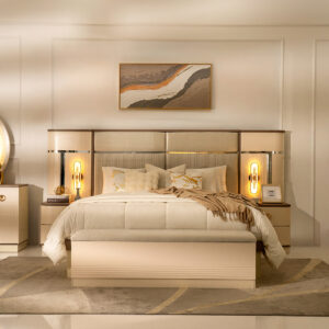 Breezy 6 pcs King Bedroom Set With Hydraulic Storage-180*200