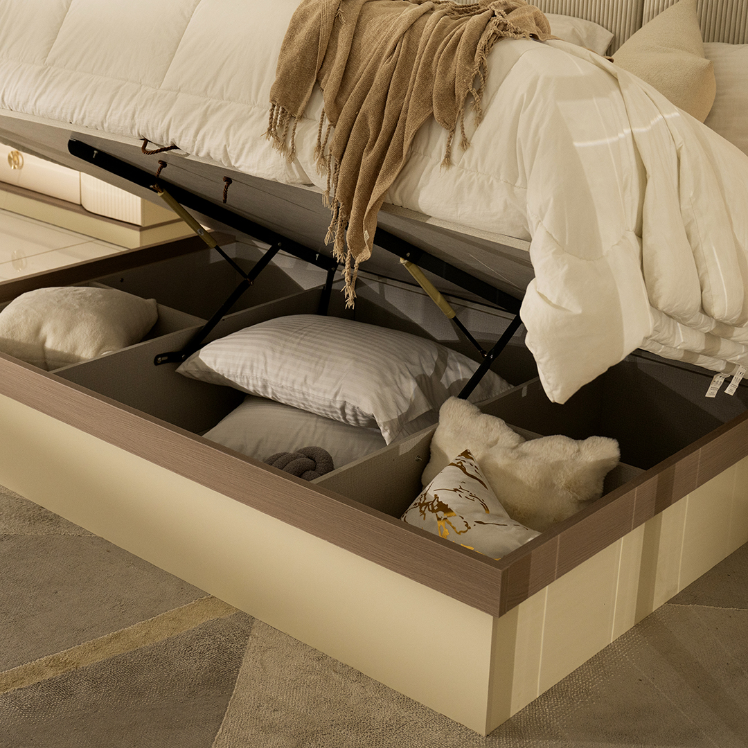 Breezy 6 pcs King Bedroom Set With Hydraulic Storage-180*200 - Image 12