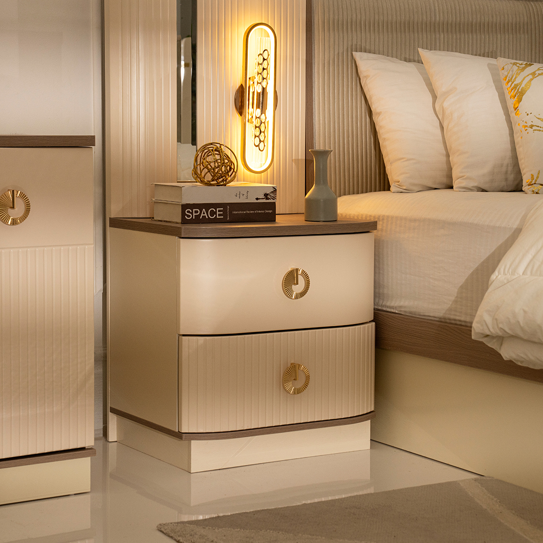 Breezy 6 pcs King Bedroom Set With Hydraulic Storage-180*200 - Image 4