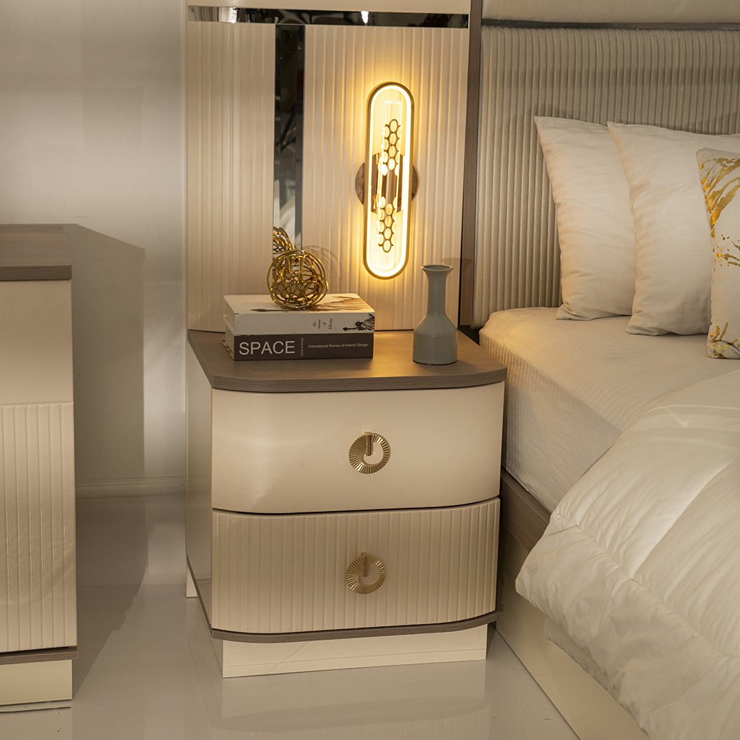 Breezy 6 pcs King Bedroom Set With Hydraulic Storage-180*200 - Image 5