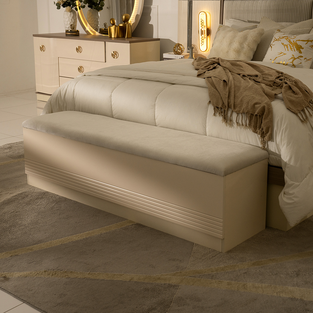 Breezy 6 pcs King Bedroom Set With Hydraulic Storage-180*200 - Image 7