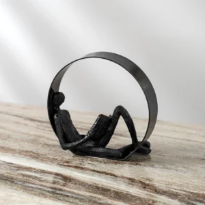 Blake resin reading man figurine 19.2×7.7×18.3 cm