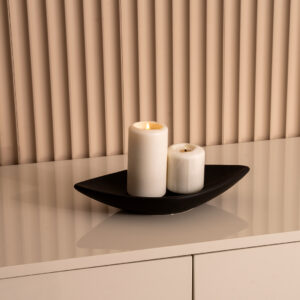 Blenka Ceramic Black deco platter