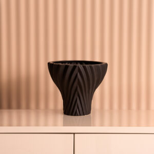 Blenka Ceramic Black Vase- 16 cm