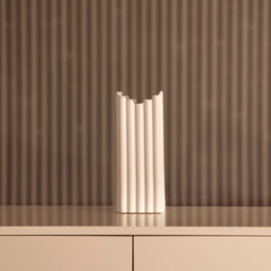 Blenka Ceramic White Vase- 30 cm