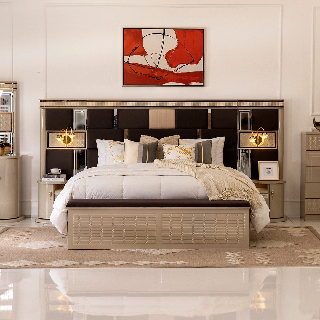 Davy 8-Piece King Bedroom Set-180*200 cm