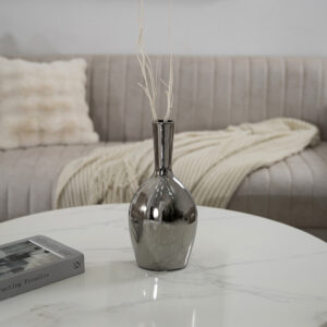 Delyn ceramic silver vase 15.5*10*34 cm