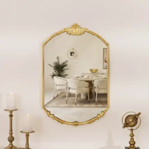 Deyna decorative metal wall mirror 50.2*80.6*3.8 cm