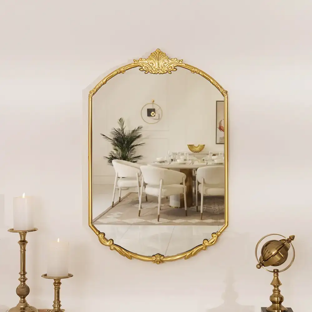 Deyna decorative metal wall mirror 50.2*80.6*3.8 cm