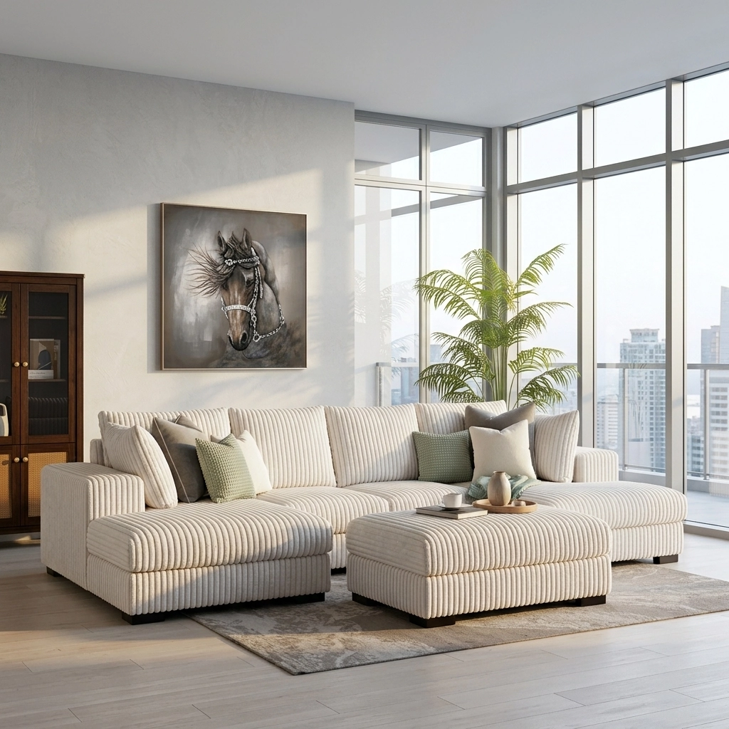Drift Corner Sofa With Ottoman