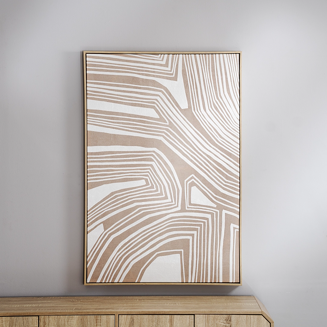 Elm framed canvas wall art 82.6×4.3×122.6cm