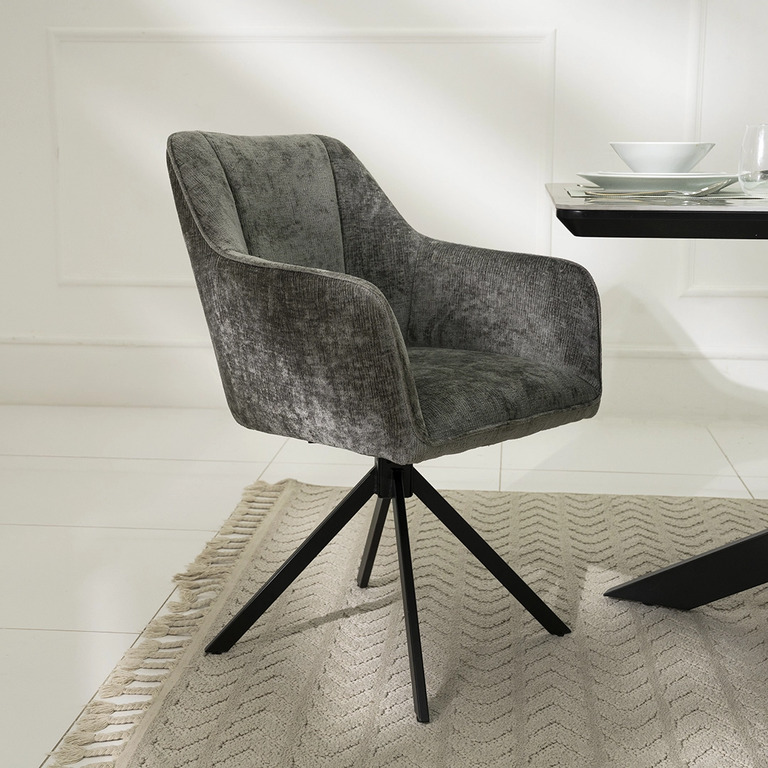 Florence 6-Seater Dining Set-Grey - Image 7