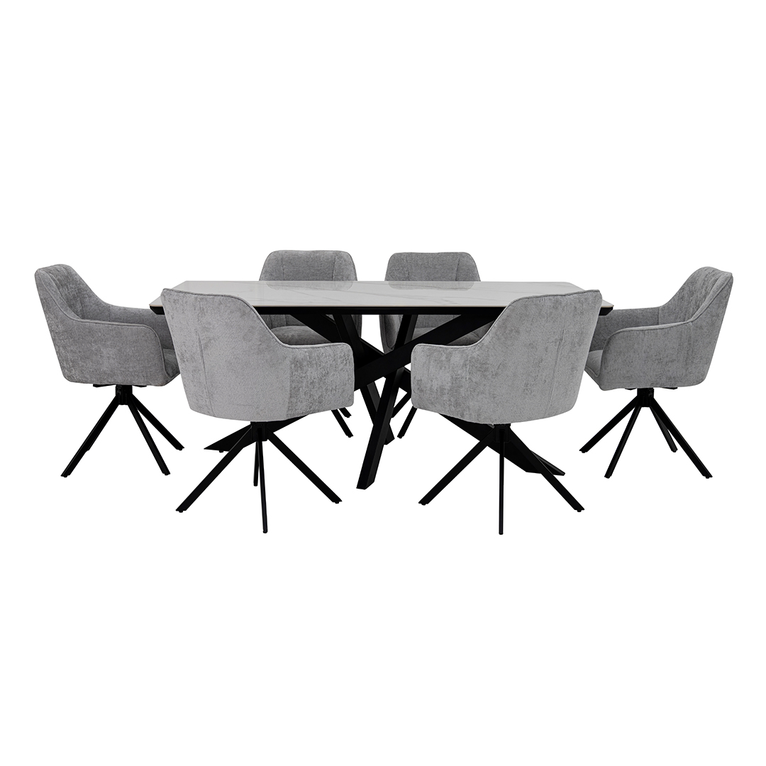 Florence 6-Seater Dining Set - Image 6