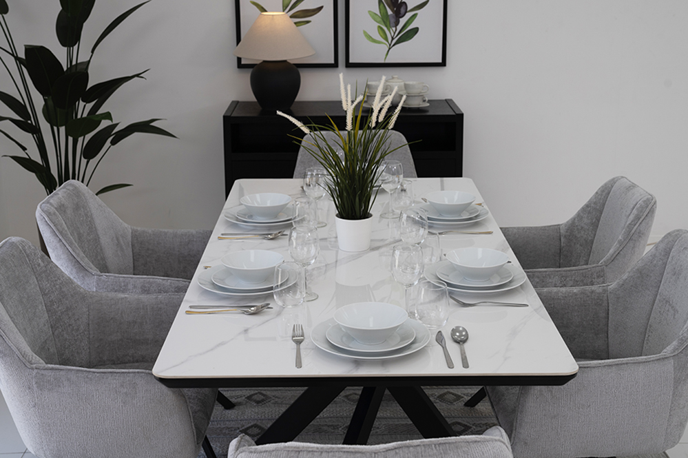 Florence 6-Seater Dining Set - Image 8