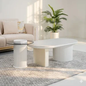 Freedo Coffee Table-Set of 2-Off White