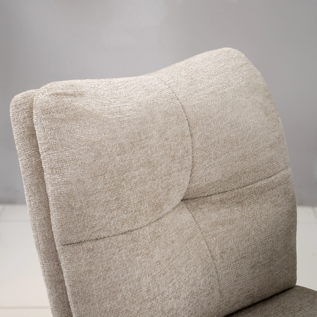 Kare 6-Seater Glass Top Dining Set-Beige - Image 4