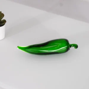 Lemont glass green chilli accent 19.5x5x5cm