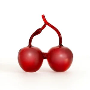 Lemont glass red cherry accent 15x7x14cm