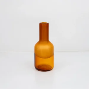 Lemont glass vase Amber 12x12x28cm