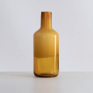 Lemont glass vase Amber 14x14x35cm