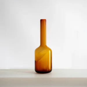Lemont glass vase Amber 15x15x46cm