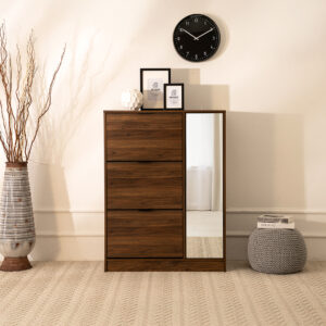 Liz Shoe Cabinet-Dark Oak