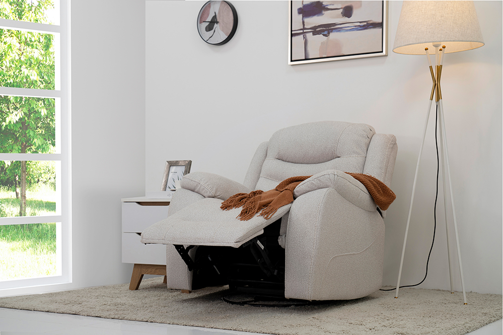 Madrid Recliner Rocker Sofa-Beige