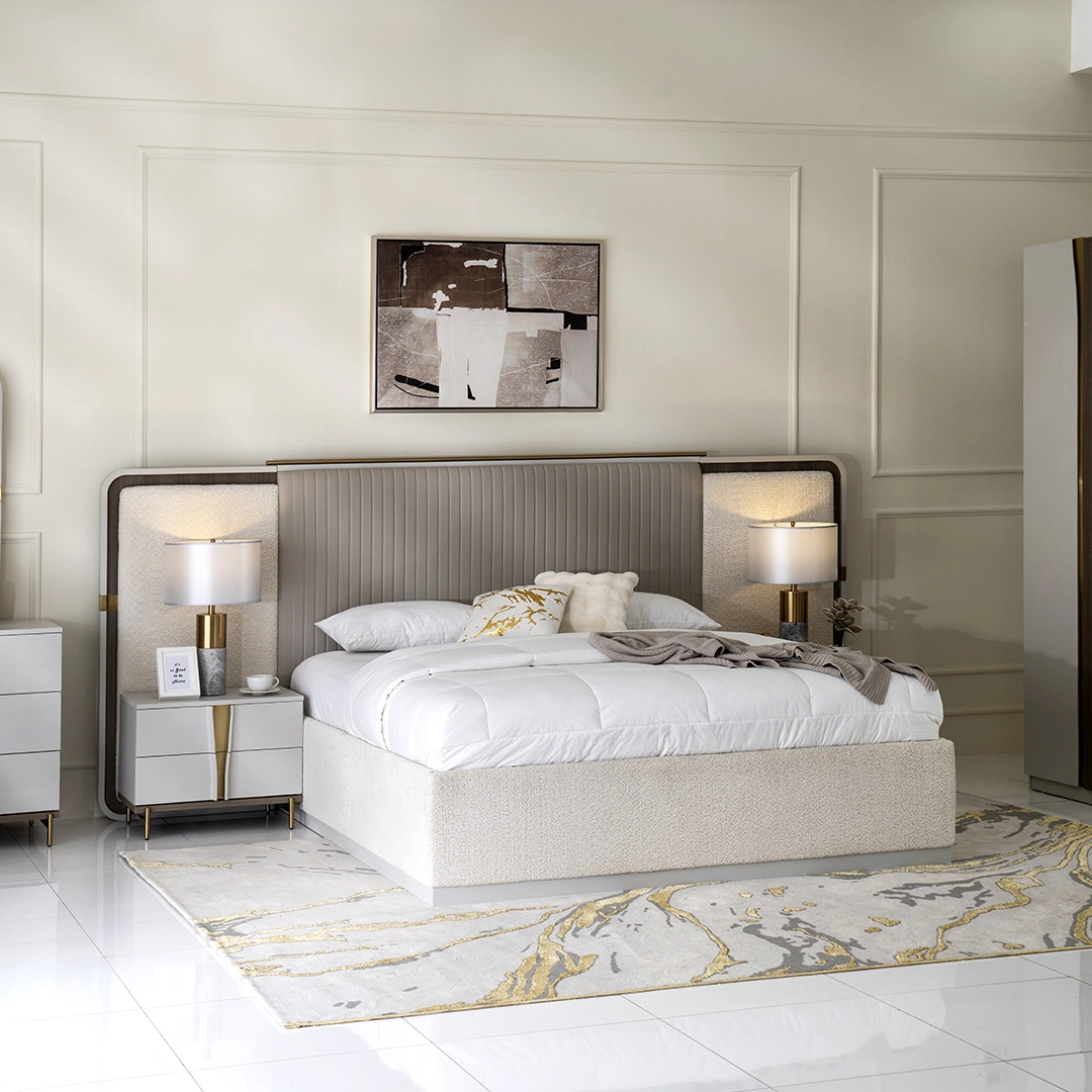 Moriya 6-Piece King Bedroom Set with Mattress-180*200 cm