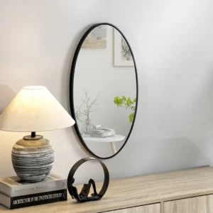 Novo metal wall mirror black 52X2.8X102 cm