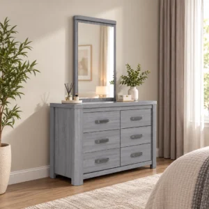 Olivos Dresser with Mirror-Grey