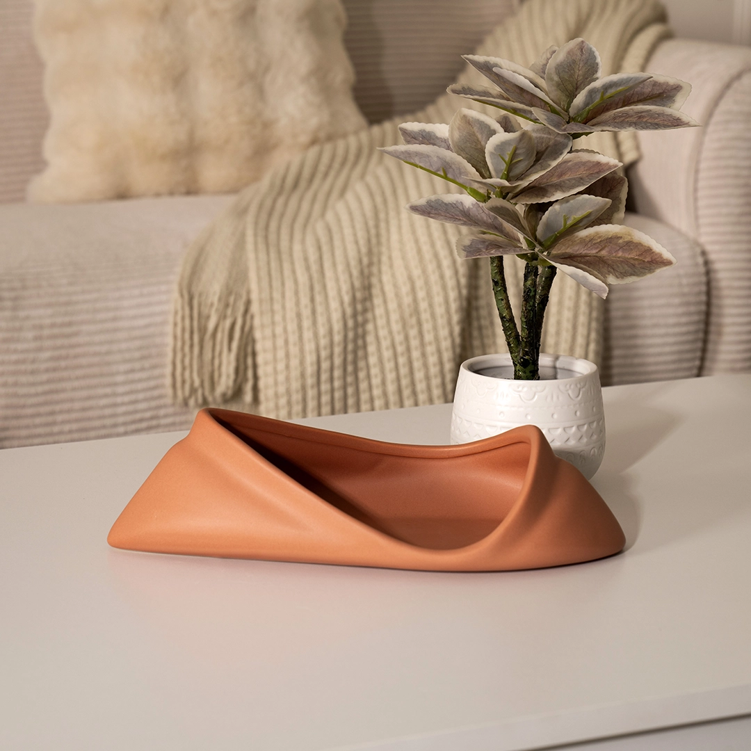 Quinn ceramic mini deco platter 29.5*13.2*8 cm