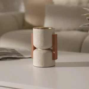 Rabaque polyresin terracotta beige burner 11x9x15cm