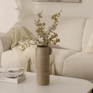 Rabaque travertine vase 16x15x35cm