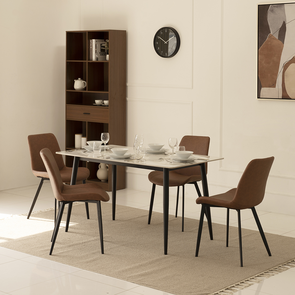 Senorita 4-Seater Sintered Stone Top Dining Set