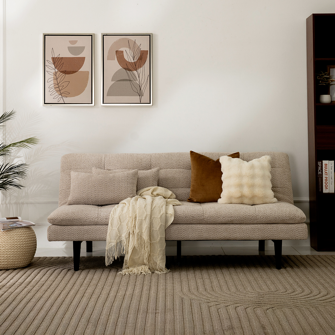 Sevina Sofa Bed-Beige