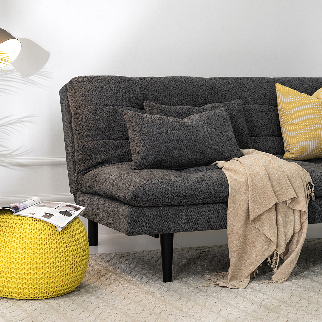 Sevina Sofa Bed-Dark Grey - Image 4