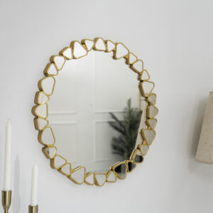 sierra decorative mirror gold 60.5×2.5×60.5cm