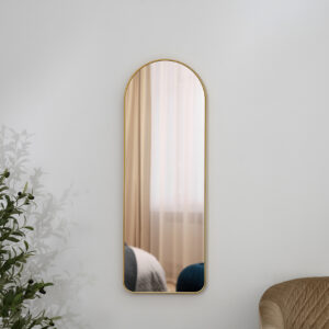 sierra decorative wall mirror gold 101x3x36cm