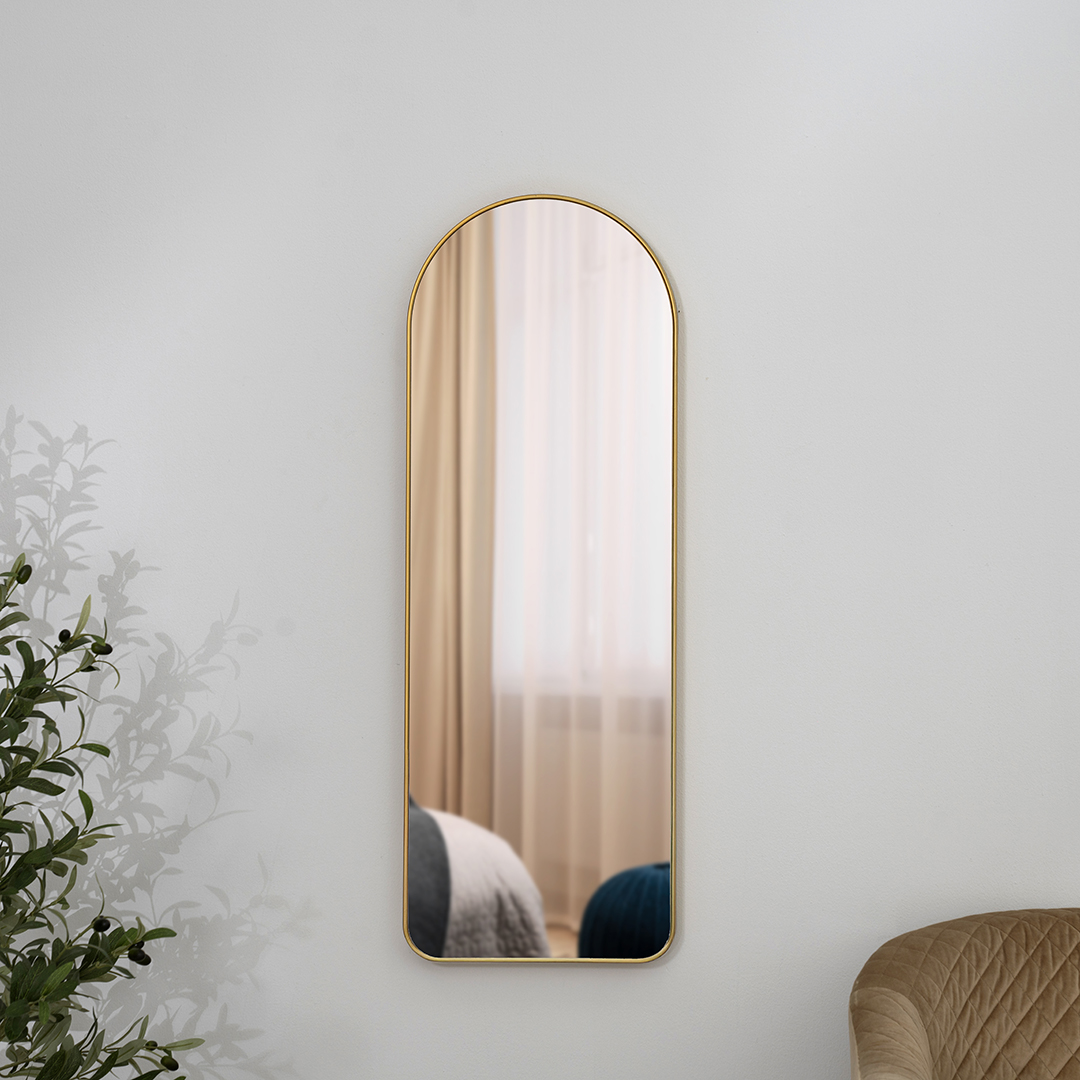 sierra decorative wall mirror gold 101x3x36cm