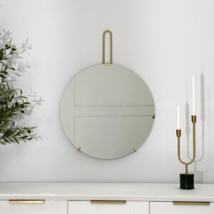 sierra decorative metal mirror gold 60×2.5x82cm