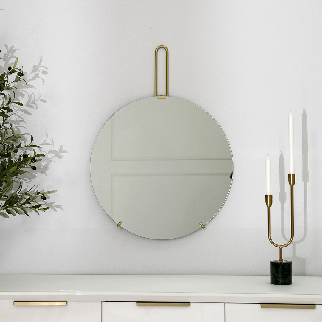 sierra decorative metal mirror gold 60×2.5x82cm