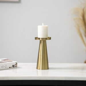 Siv Metal gold candle holder 10x10x22