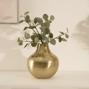 Siv Metal gold vase 16x16x19 cm